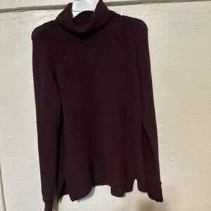 Tahari Deep Burgundy Cowl Neck Sweater
